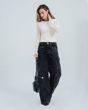 BLUSA AJUSTADA MANGA LARGA AMAI