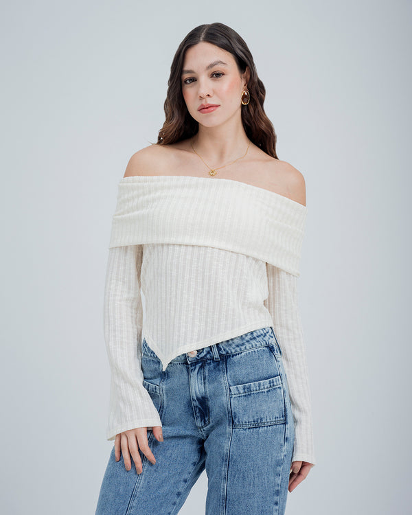 BLUSA AJUSTADA OFF SHOULDER LUI