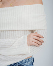 BLUSA AJUSTADA OFF SHOULDER LUI