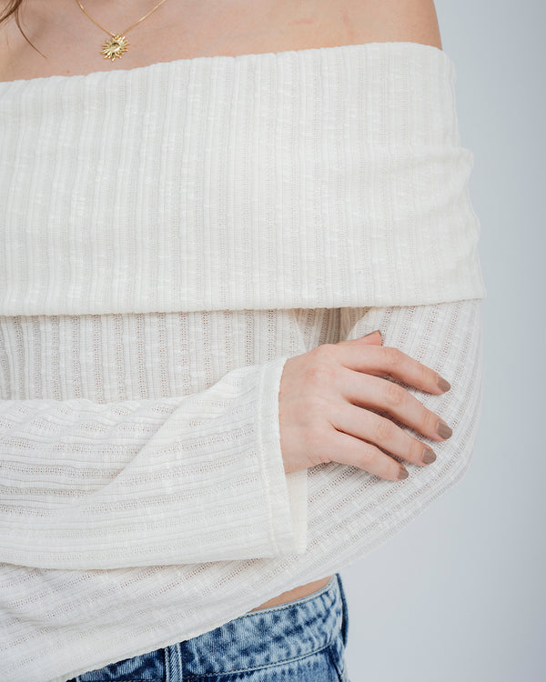 BLUSA AJUSTADA OFF SHOULDER LUI