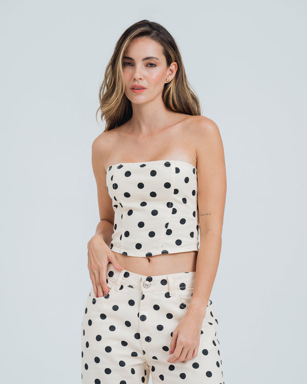BLUSA AJUSTADA STRAPLESS DIVA