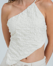 BLUSA AJUSTADA DE UN HOMBRO ALUNA