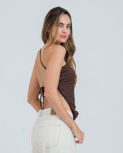 BLUSA AJUSTADA DE UN HOMBRO EVI