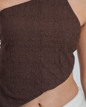 BLUSA AJUSTADA DE UN HOMBRO EVI