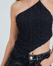 BLUSA AJUSTADA DE UN HOMBRO AURI