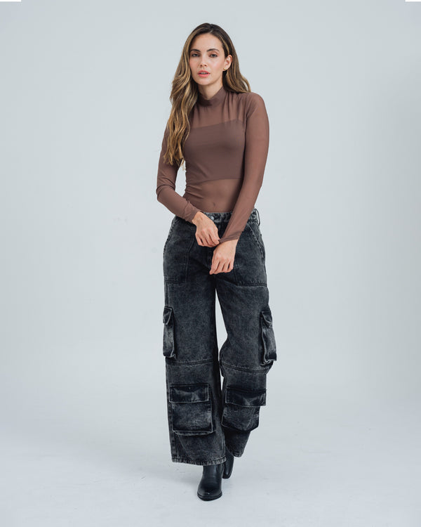 BLUSA AJUSTADA MANGA LARGA VANI
