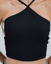 BLUSA AJUSTADA CORTA TIRAS TRIGAL