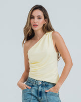 BLUSA AJUSTADA DE UN HOMBRO MAQI