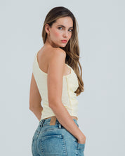 BLUSA AJUSTADA DE UN HOMBRO MAQI