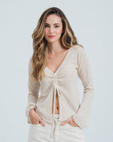 BLUSA SEMI AMPLIA MANGA LARGA AMARI