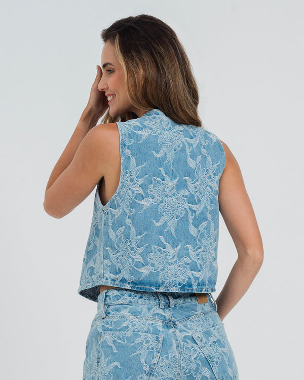 BLUSA SEMI AMPLIA MANGA SISA VOTI