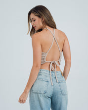 BLUSA AJUSTADA CORTA TIRAS NURI