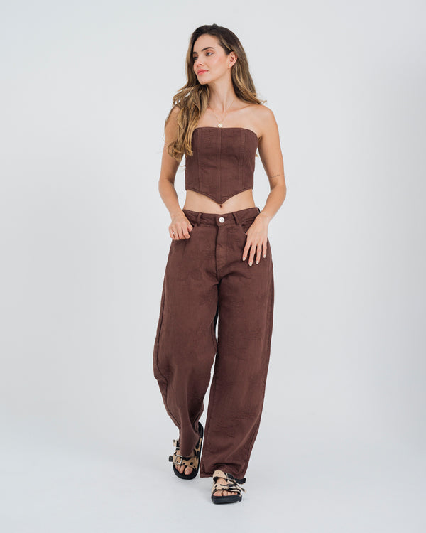 BLUSA AJUSTADA STRAPLESS ATLAN