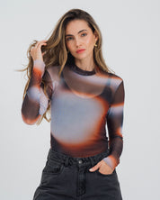 BLUSA AJUSTADA MANGA LARGA OLIV