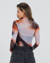 BLUSA AJUSTADA MANGA LARGA OLIV