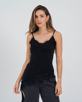 BLUSA SEMI AJUSTADA TIRAS TALY
