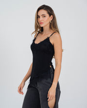 BLUSA SEMI AJUSTADA TIRAS TALY