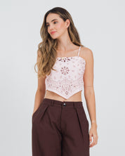BLUSA SEMI AJUSTADA TIRAS ATRAI