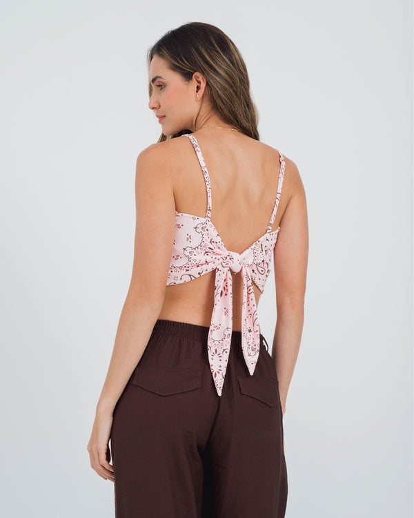 BLUSA SEMI AJUSTADA TIRAS ATRAI