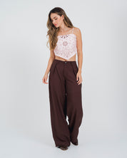 BLUSA SEMI AJUSTADA TIRAS ATRAI