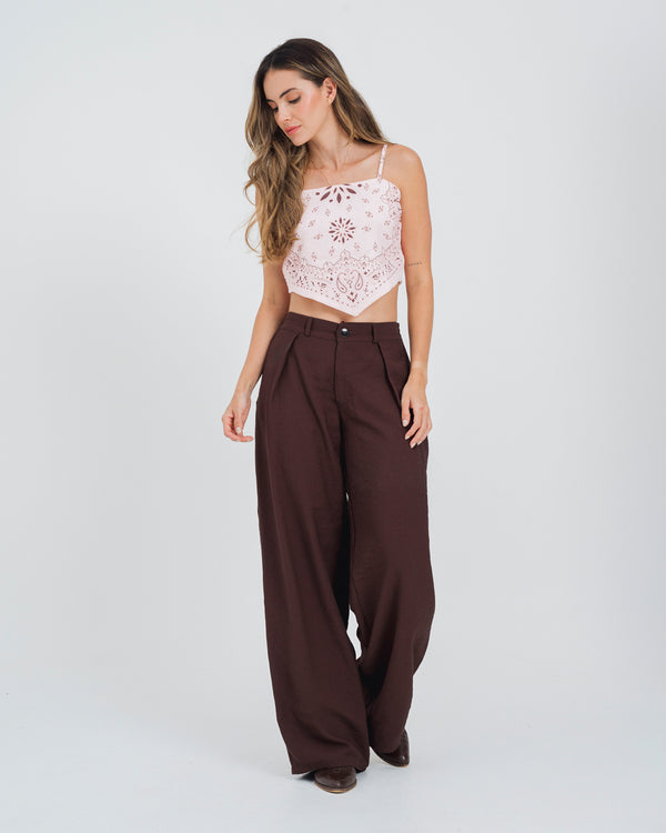 BLUSA SEMI AJUSTADA TIRAS ATRAI