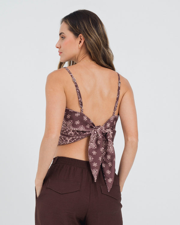 BLUSA SEMI AJUSTADA TIRAS OUSET