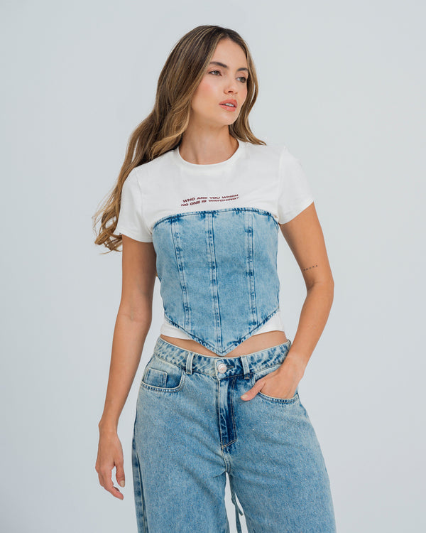 BLUSA AJUSTADA STRAPLESS ELEN