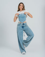 BLUSA AJUSTADA STRAPLESS ELEN