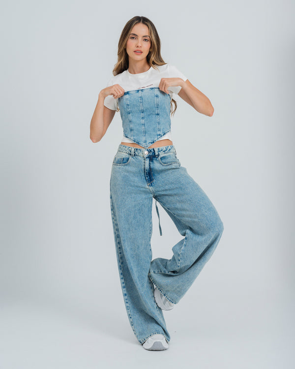 BLUSA AJUSTADA STRAPLESS ELEN
