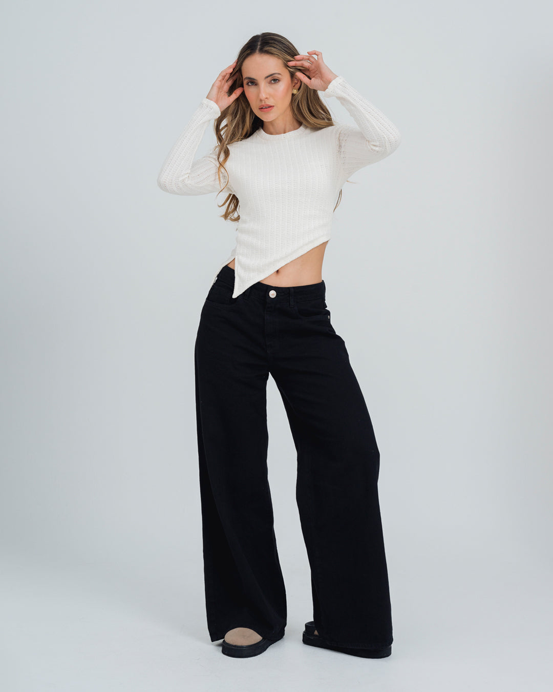 BLUSA AJUSTADA MANGA LARGA OSTRI