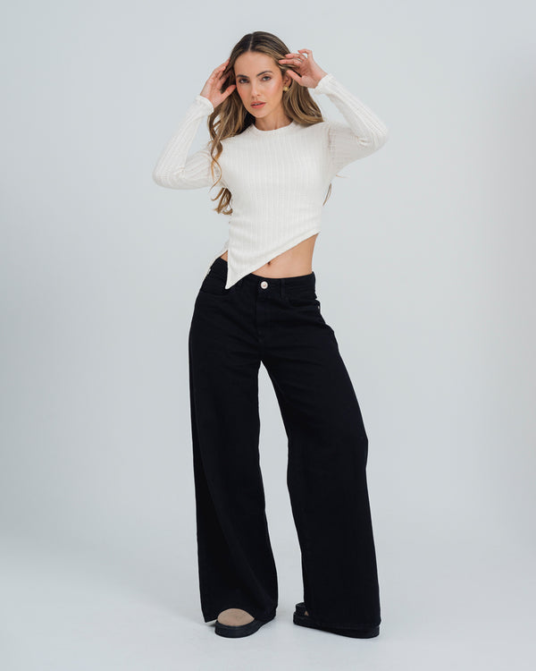 BLUSA AJUSTADA MANGA LARGA OSTRI