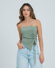 BLUSA AJUSTADA STRAPLESS TATTI