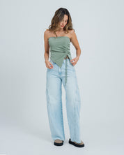 BLUSA AJUSTADA STRAPLESS TATTI