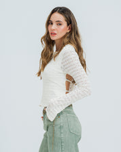 BLUSA AJUSTADA MANGA LARGA PAPS