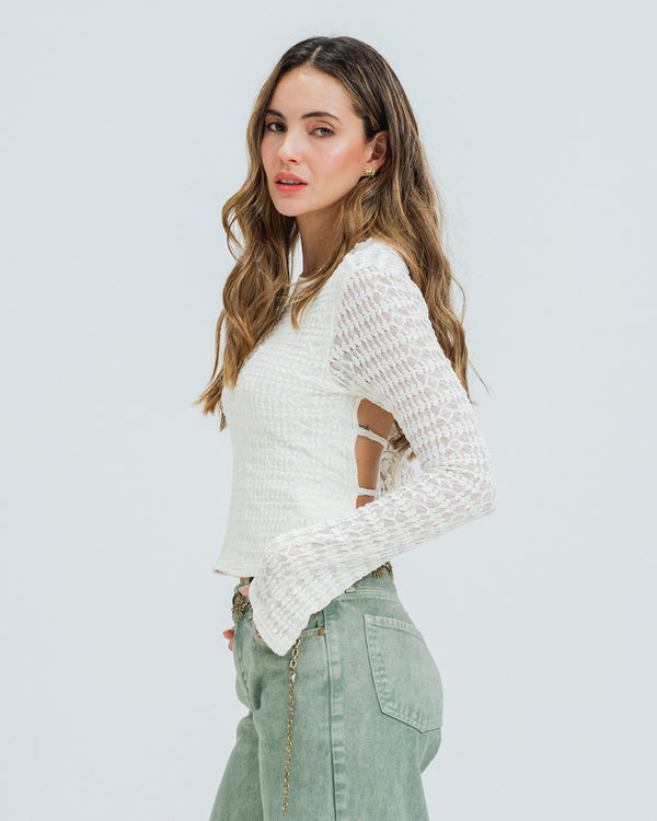 BLUSA AJUSTADA MANGA LARGA PAPS