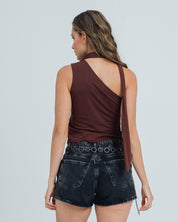 BLUSA AJUSTADA DE UN HOMBRO LESI