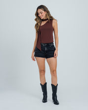BLUSA AJUSTADA DE UN HOMBRO LESI