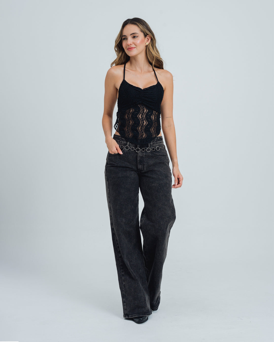 BLUSA SEMI AJUSTADA TIRAS EVOH