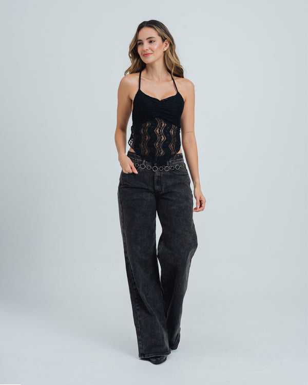 BLUSA SEMI AJUSTADA TIRAS EVOH