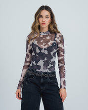 BLUSA AJUSTADA MANGA LARGA CONY