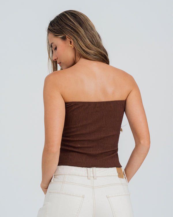 BLUSA AJUSTADA STRAPLESS ZURU