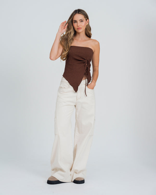 BLUSA AJUSTADA STRAPLESS ZURU