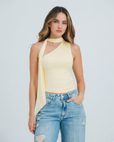 BLUSA AJUSTADA DE UN HOMBRO MAIA
