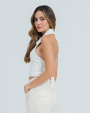 BLUSA AJUSTADA CUELLO HALTER NAYE