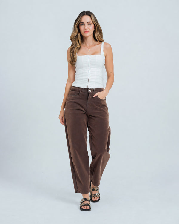 BLUSA AJUSTADA TIRAS ONA