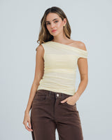 BLUSA AJUSTADA DE UN HOMBRO VYRA