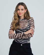 BLUSA AJUSTADA MANGA LARGA GINY