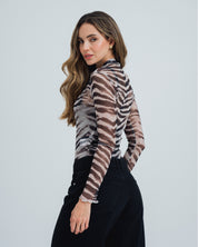 BLUSA AJUSTADA MANGA LARGA GINY