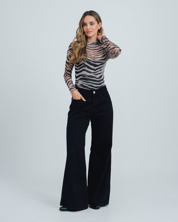 BLUSA AJUSTADA MANGA LARGA GINY