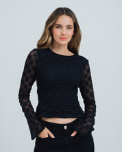 BLUSA AJUSTADA MANGA LARGA LOTTI